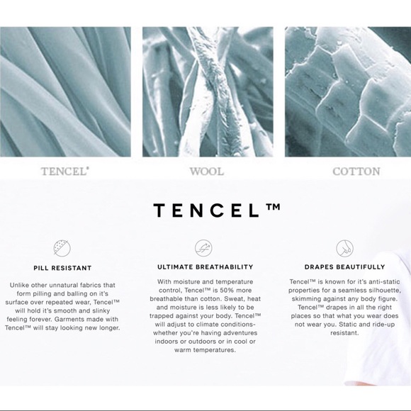 100% Tencel Wide Leg Tie Waist Crop Pant - Picture 9 of 9